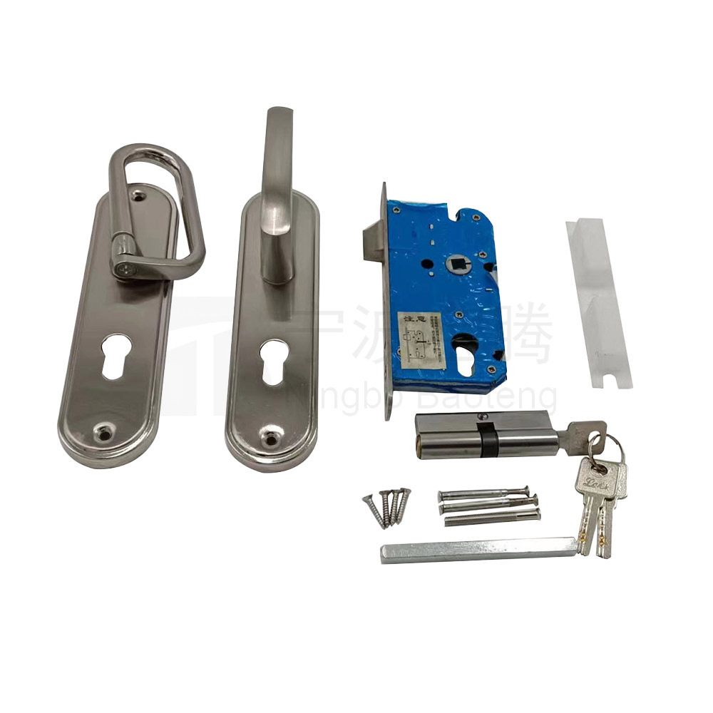 lock set for wicket gate or pass door in sectional garage door